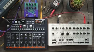 How I make Techno // Drumbrute Impact + Avalon Bassline + EQD Pyramids