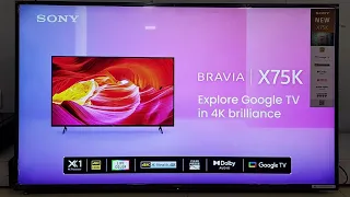 Sony x75k series 4k Led tv overvew || Sony latest led 2022||sony google tv 55x75k