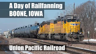 A Day of Railfanning in Boone Iowa - Union Pacific Railroad