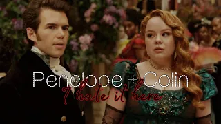 Penelope + Colin | I hate it here #polin