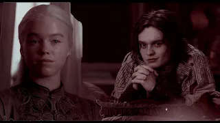 Rhaenyra Targaryen & au!Aegon Targaryen I cherry