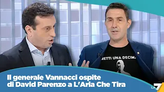 Il generale Vannacci ospite di David Parenzo a L'Aria Che Tira