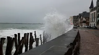 21 octobre 2021 - Après la tempête Aurore - Saint-Malo le Sillon