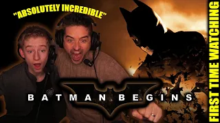 Batman Begins - Absolutely Incredible (DAD AND SON FIRST TIME WATCHING)