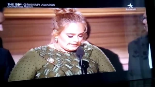 ADELE WON ALBUM OF THE YEAR AT THE 59TH GRAMMY AWARDS