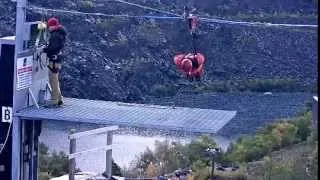 Neil rides the worlds fastest zipline at Zip World Velocity Snowdonia