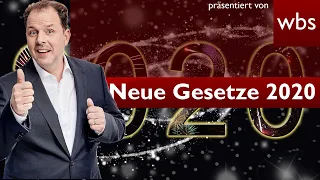 Neue Gesetze 2020 - 10 Dinge die sich ändern! | Rechtsanwalt Christian Solmecke