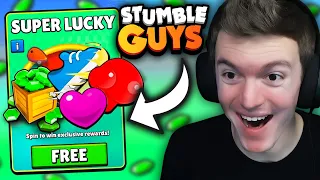 *LUCKIEST* SUPER LUCKY WHEEL SPIN EVER IN STUMBLE GUYS!