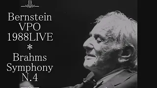 Brahms Symphony N.4 Bernstein VPO 1988 Live【HD】 No edit version, Radio broadcasting tape