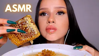 ASMR EATING RAW HONEY (SPANISH)