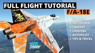 Startup to Shutdown Quick Flight Tutorial - F/A-18E (MSFS) - real pilot