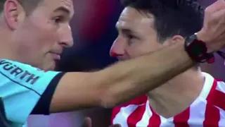 Aduriz crazy nose injury vs Sporting Gijon 29 01 2017