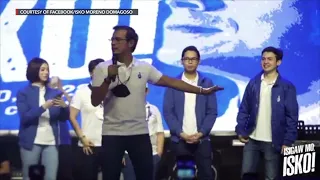 Isko Moreno's 4 kids, wife take the stage at Manila campaign rally