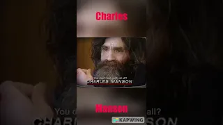 Charles Manson Doesn't Feel Regret #shorts