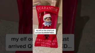 My elf on the shelf is quarantined?! #shorts #elfontheshelf #christmas #elfontheshelfchallenge