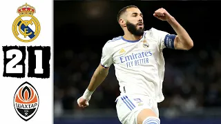 Real Madrid 2-1 Shakhtar Donetsk | Extended Highlights | UEFA Champions League 2021-22 Season