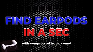 Komprimierter lauter Ton, um verlorene Airpods (Earpods) sofort zu finden - neue Version