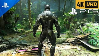 (PS5)BLACK PANTHER Wakanda Forever Marvel's Avengers Realistic ULTRA Graphics Gameplay PS5 4K 60FPS