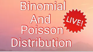 Binomial  //Poisson  Distribution //eamcet Tricks