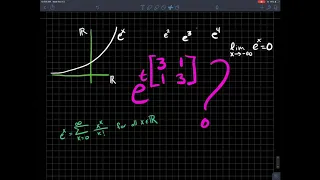 Matrix Exponentials e^A