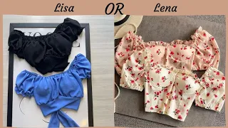 LISA OR LENA | clothes (outfits), accessories and makeup (would you rather)