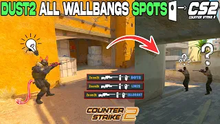 CS2 Dust 2 All WALLBANG SPOTS ( FREE FRAGS )