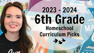 HOMESCHOOL // 6th Grade Curriculum Picks // 2023 - 2024