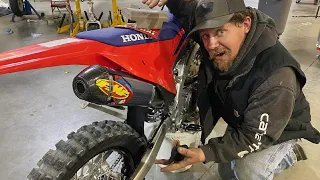 BEST FMF EXHAUST INSTALL!!!! 2024 crf250rx build