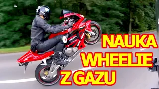 Nauka Jazdy na Jednym Kole | Wheelie z Gazu | Moto Vlog