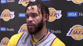 JaVale McGee on what it’s been like to play the games after the team had secured thenine seed