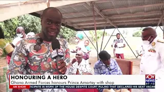 Honoring a Hero: Ghana Armed Forces honors Prince Amartey with Shop - AM Show on Joy News (6-8-21)