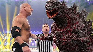 Goldberg vs Godzilla Match