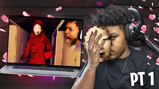 Coryxkenshin The SCARIEST / HARDEST game ever. | Aka Manto [GOOD ENDING] Reaction (pt1)