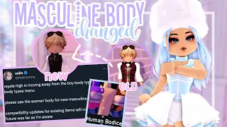 Boy body type being REMOVED from Royale High | RH UPDATE | ROBLOX