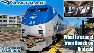 The AMAZING Coast Starlight and what to expect from Amtrak's Coach Seats!