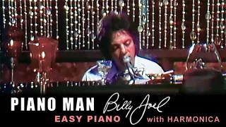 Piano Man (Billy Joel) - Easy piano sheet music, piano tutorial