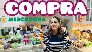 SÚPER COMPRA ‼ MERCADONA-CONSUM- CON PRECIOS  #lepetitvlogs