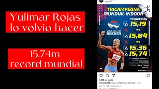 ATENCION Yulimar Rojas volvio a Romper El Record Mundial en Salto triple 15.74 Atletismo/ Marzo 2022