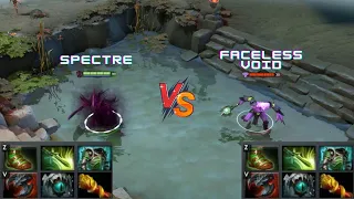 Dota 2 | Spectre vs Faceless Void lvl 30 | Same Items