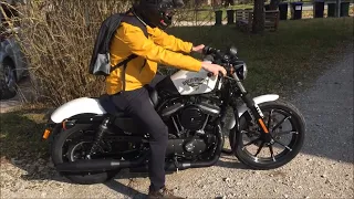 First Time On A Motorcycle!  LOL Harley Davidson Iron 883