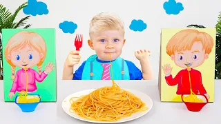 Диана и Рома показывают Оливеру Как правильно себя вести | How to behave for kids