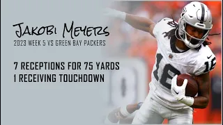 Jakobi Meyers Every Target and Catch vs Green Bay Packers | 2023 Week 5 | Fantasy Football Film