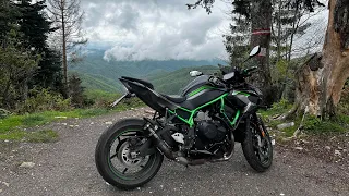 Kawasaki Z H2 Fake SC Project Exhaust sound and acceleration