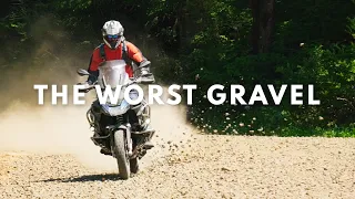 WARNING - The Worst Kind of Gravel - Pro Lesson for Riding an Adventure Motorcycle Off Road