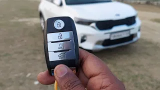 Kia sonet/seltos smartkey all hidden features explained | remote start | secret key | sansCARi sumit