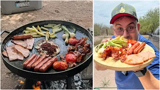 Huevos montados con Chorizo en el Ranchito