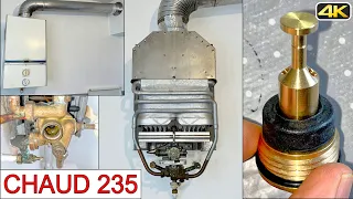 Chaud235-Remplacement du régulateur eau de la valve à eau du chauffe gaz bain Bayard 13 CF-1982