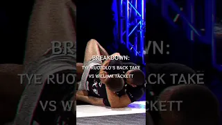 BREAKING DOWN TYE RUOTOLO'S BACK TAKE VS WILLIAM TACKETT #bjj #nogi