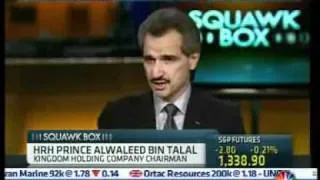 Prince Alwaleed Bin Talal Interview in CNBC-SQUAWK BOX  Part 4/4