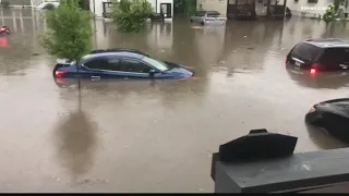 Residents in south St. Louis working to clean up the messes left behind by flood waters